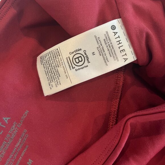 NWOT Athleta Elation 7/8 Legging Sz Medium - Picture 6 of 6